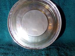 COURTSHIP INTERNATIONAL STERLING DISH H230 10 INCH 7.85 T OZ