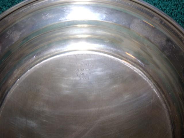 BERKELEY INTERNATIONAL STERLING BOWL D327 9 INCH 6.24 T OZ