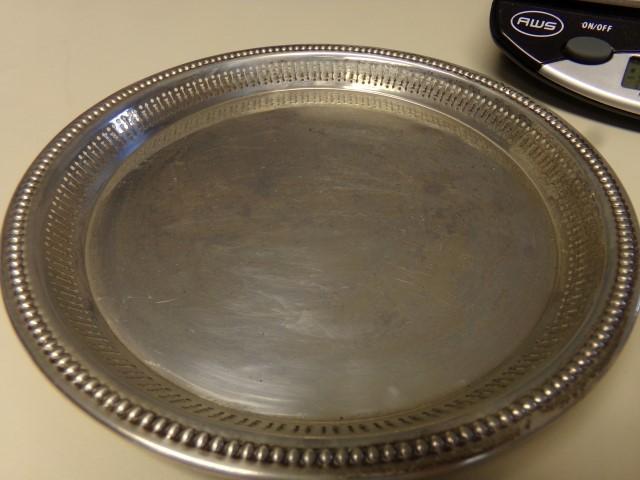 2 WALLACE STERLING PLATES 6 1/2 AND 7 INCH 6.65 T OZ