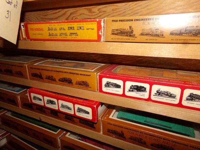 SET OF 31 TYCO TRAINS NEW IN BOX MILLER PA RR B&O JELLO AUTOMATED RR C&H SU