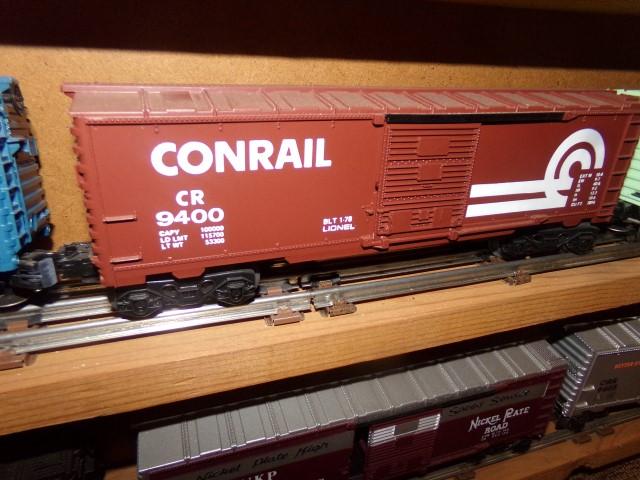 SET OF FOUR LIONEL CARS GT 9764 CONRAIL 9400 GREAT NORTHERN 9401 SUSQUEHANN