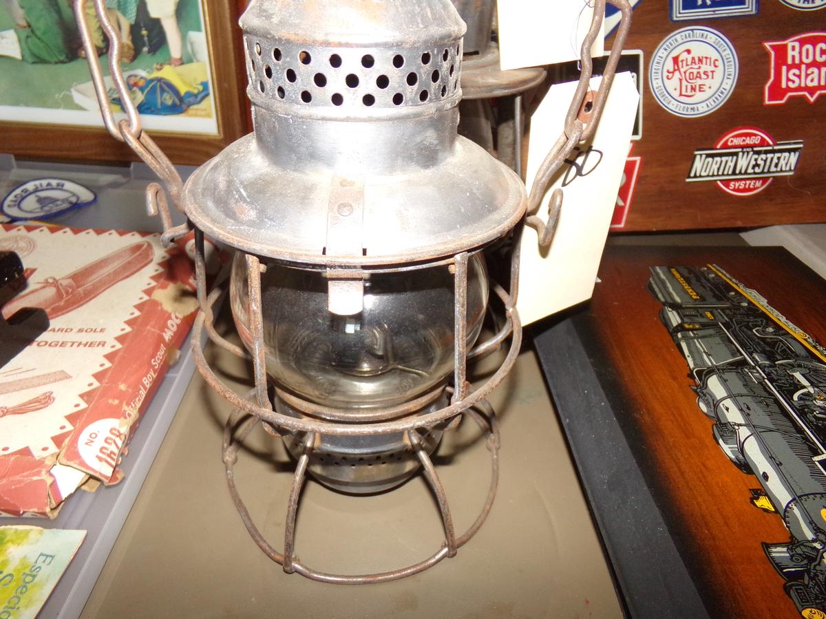 ARMSPEAR LANTERN DATED 1925 NEW YORK B&O RR