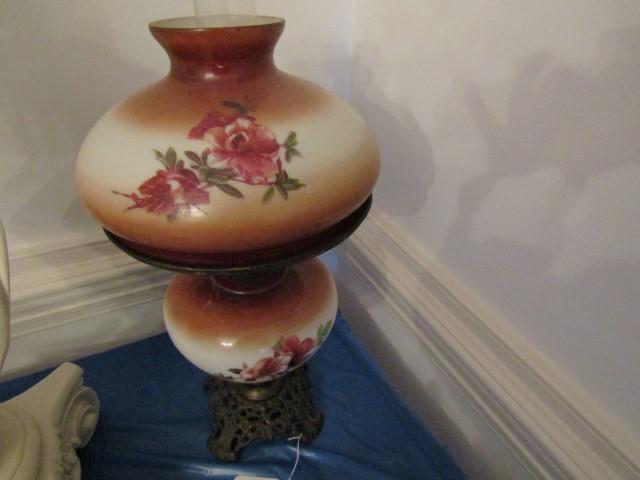 VICTORIAN GONE WITH WIND STYLE LAMP SHADE AS IS