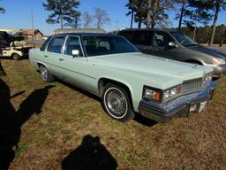 #203 1978 CADILLAC FLEETWOOD BROUGHOM 18354 MILES SHOWING  WOODGRAIN TRIM L