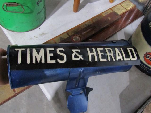 METAL TIMES AND HERALD PAPER BOX