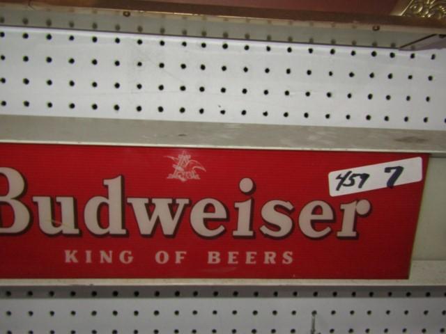 BUDWEISER LIGHTED KING OF BEERS SIGN APPROXIMATELY 4 FT X 5 INCH