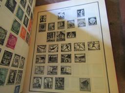 THE MODERN POSTAGE STAMP ALBUM WITH MISC STAMPS