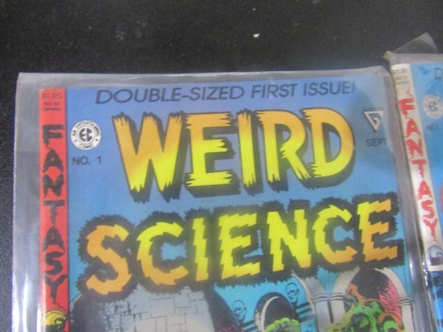 4 WEIRD SCIENCE FANTASY COMIC BOOKS BY EC COMICS 1-4 COMPLETE SERIES