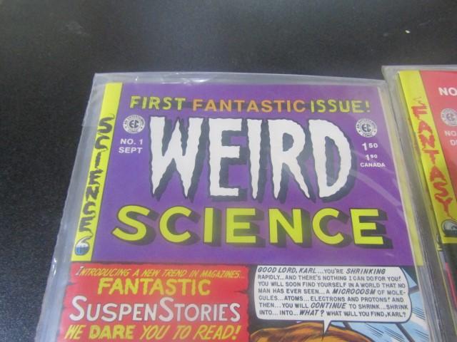 16 WEIRD SCIENCE FANTASY COMIC BOOKS BY EC COMICS 1992 RUSS COCHRAN GEMSTON