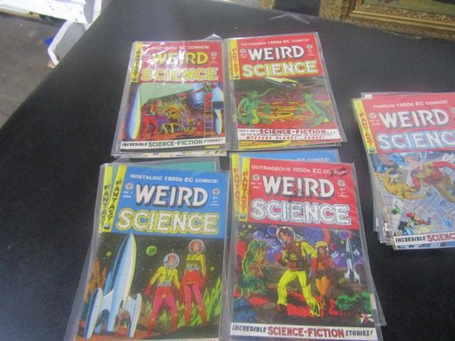 16 WEIRD SCIENCE FANTASY COMIC BOOKS BY EC COMICS 1992 RUSS COCHRAN GEMSTON