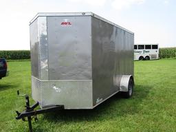 #2001 2017 ANVIL ENCLOSED TRAILER 2990 LB GVWR 6' X 12' LED LIGHTING RAMP G