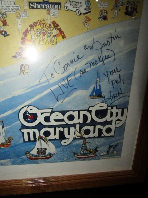 POSTER OF OCEAN CITY MARYLAND FRAMED UNDER GLASS 40 X 26