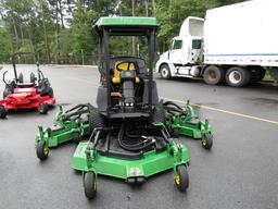 2002 JOHN DEERE TC1600 499.6 HRS TRIPLE DECK HYD 10 CUT TILT WHEEL ROP CANO