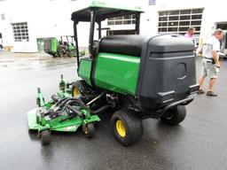 2002 JOHN DEERE TC1600 499.6 HRS TRIPLE DECK HYD 10 CUT TILT WHEEL ROP CANO