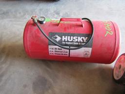 #3902 HUSKY 11 GAL AIR TANK WITH HOSE AND GAUGE