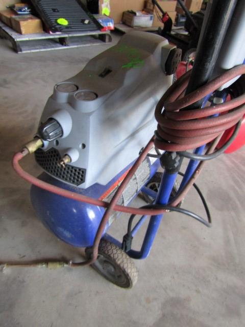 #3904 KOBALT 5.5 GAL AIR COMPRESSOR HOSE CART ADJUST AIR PRESSURE