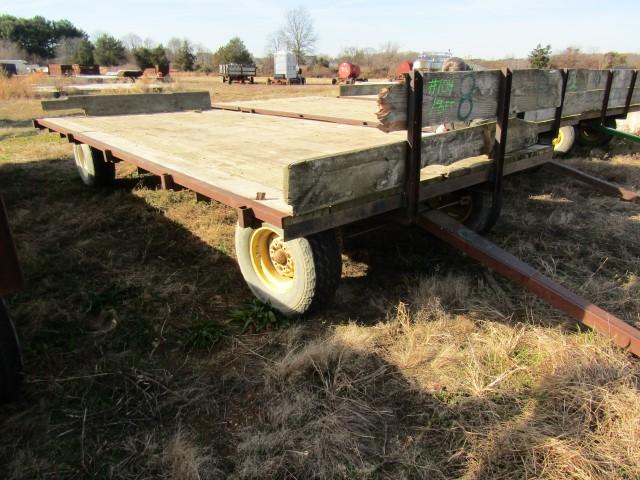 FARM WAGON ZIMMERMAN 18 X 8 1/2 MOD 082 DAMAGE TO LEFT SIDE RAIL