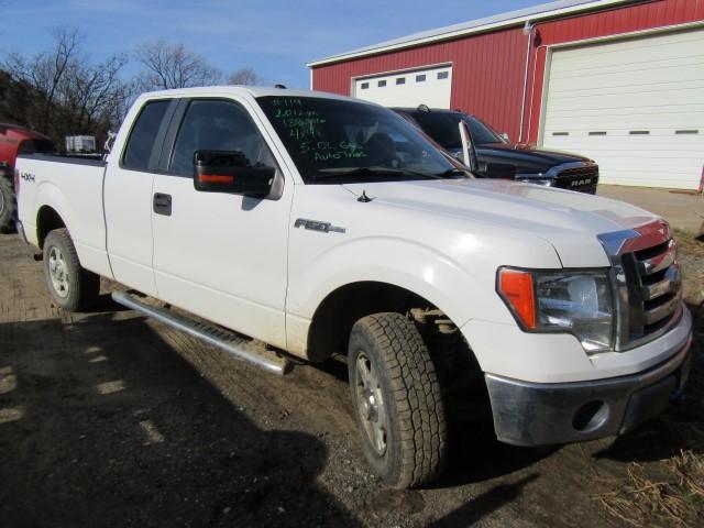 2012 FORD F150 4 DOOR EXT CAB 4X4 138312 MILES 5.0 L ENG PWR PKG CRUISE AM