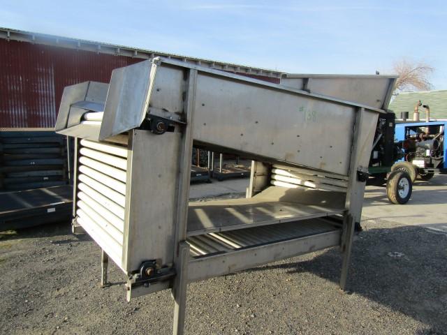 CUSTOM SS PRODUCE ELEVATOR 48" WORKING 7 LENGTH 70" DUMP