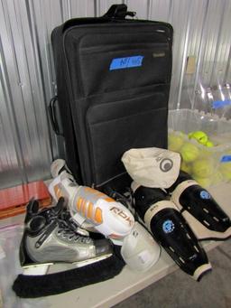 HOCKEY GEAR SKATES PADS AND FACE PC