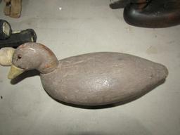 VERY EARLY COOT DECOY REPAINTED MAKER UNKNOWN