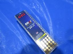 5 BOXES 100 CT CCI MINI MAG HOLLOW POINT 22 LR COPPER PLATED