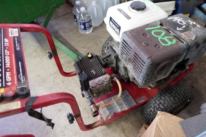 EXCELL PRESSURE WAVE 3500 PSI PRESSURE WASHER 4 GPM 14000 CU 13 HP HONDA 5