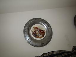 SIX PEWTER GREAT REVOLUTION COLLECTOR PLATES