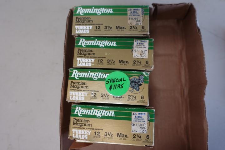 40 RDS REMINGTON PREMIER MAG TURKEY LOADS COPPER PLATED BUFFERED MAGNUMS 12