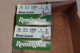 2 BOXES REMINGTON 16 GA 2 3/4 INCH 1 OUNCE #6