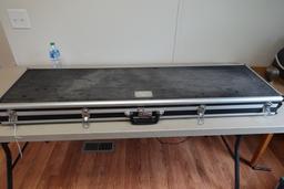 REDHEAD HARD GUN CASE WITH COMBINATION LOCK ON WHEELS APPROX 53 X 15 X 4