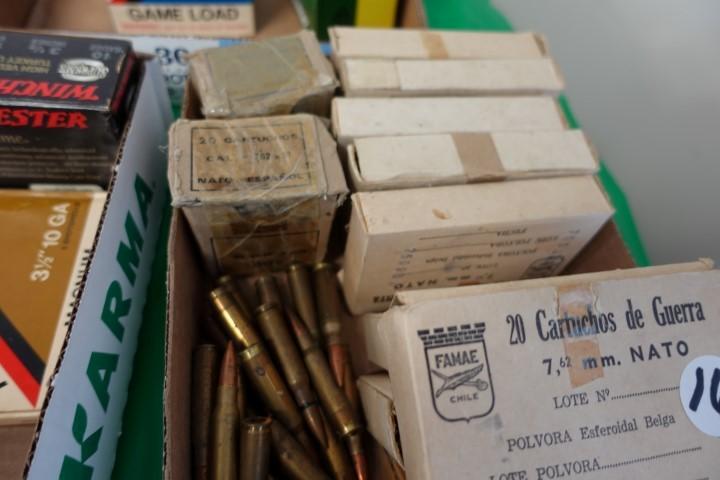 11 BOXES 7.62 MM NATO 20 RDS PER BOX PLUS APPROX 20 LOOSE ROUNDS