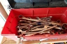 TOOL BOX FULL CRAFTSMAN WRENCHES