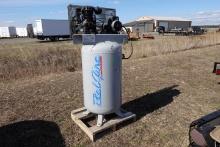 #1415 BELAIRE AIR COMPRESSOR 80 GAL TANK 5 HP 220V SINGLE PHASE ELECTRIC MO