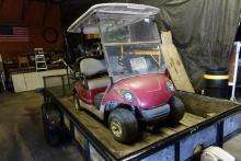 #205 YAMAHA GOLF CART 2008 NEEDS BATTERY HAS CHARGER FRONT AND REAR SEAT TO