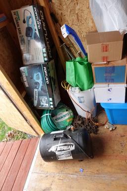CORNER LOT INCLUDING HOSES PORTABLE AIR STREAM TANK NEW IN BOX CHAIN SAW CR