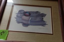 TWO PRINT SIGNED ROLAND SLOAN 1980 AND 1981 8 X 10