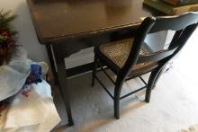 SMALL WALNUT COLOR WRITING DESK WITH MATCHING CHAIR