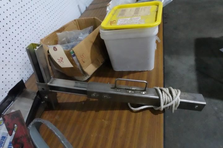STAINLESS STEEL 2 INCH RECEIVER HITCH WITH ATTACHMENT