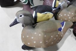 6 GREEN HEAD WOOD DUCK DECOYS