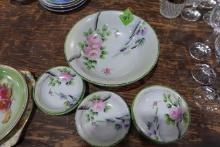 NIPPON SERVING BOWL WITH 6 SMALL MATCHING BOWLS