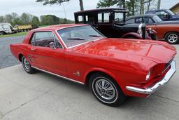 #2702 1966 MUSTANG MOSTLY ALL ORIGINAL  200 6 CYL REBUILT ENG AUTOMATIC SHO