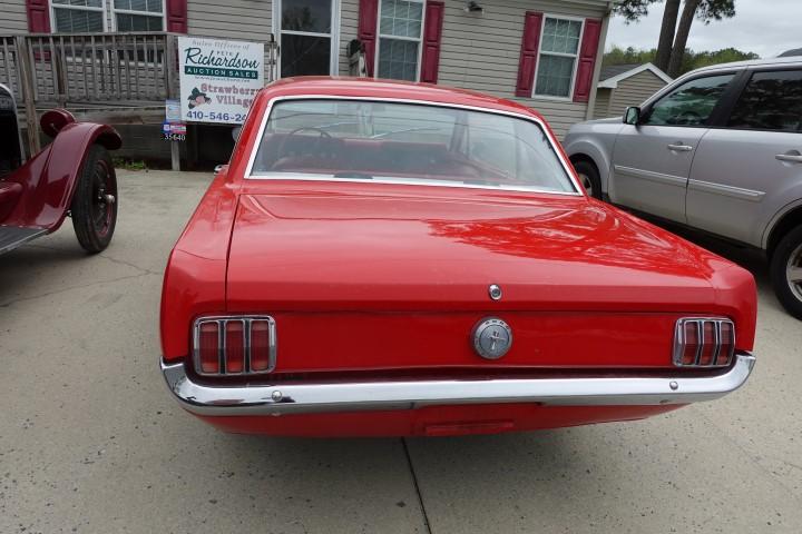 #2702 1966 MUSTANG MOSTLY ALL ORIGINAL  200 6 CYL REBUILT ENG AUTOMATIC SHO