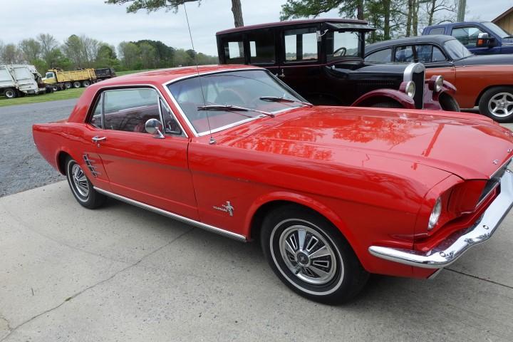 #2702 1966 MUSTANG MOSTLY ALL ORIGINAL  200 6 CYL REBUILT ENG AUTOMATIC SHO