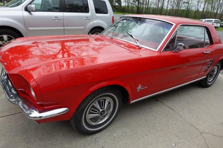 #2702 1966 MUSTANG MOSTLY ALL ORIGINAL  200 6 CYL REBUILT ENG AUTOMATIC SHO