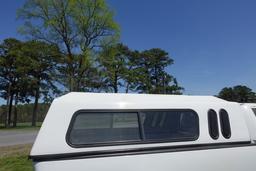 #1101 TRUCK CAP 8' BED 72" WIDE FIBERGLASS SLIDING FRONT AND SIDE WINDOWS R