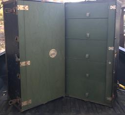 Antique Steamer Wardrode Trunk