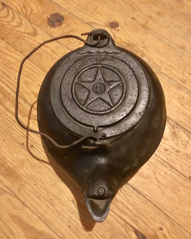 Antique Cast Iron Kettle