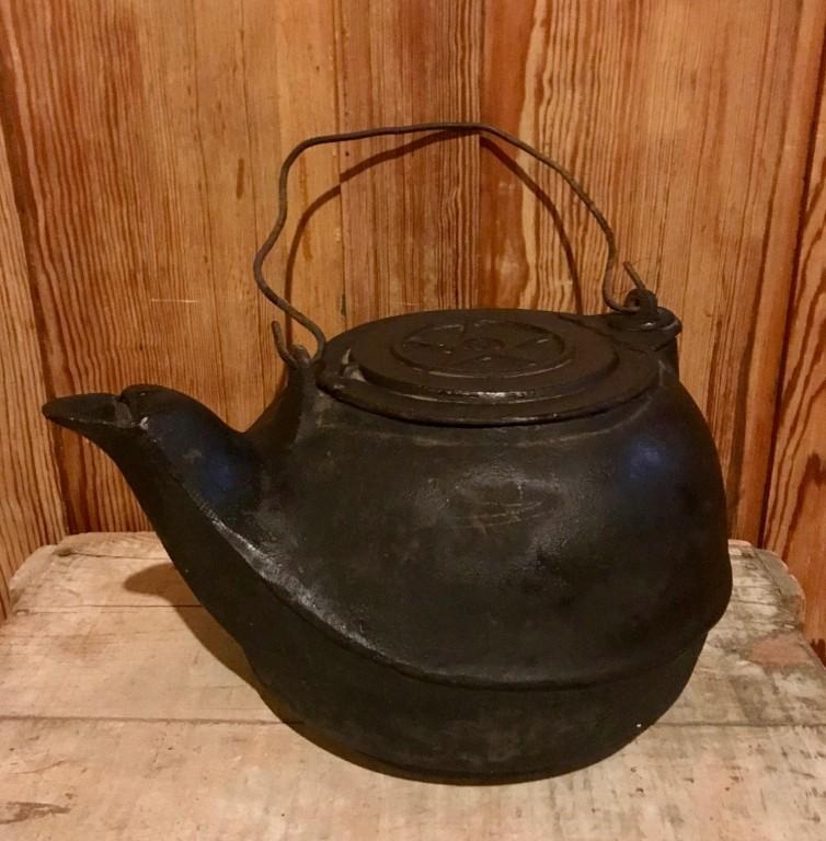 Antique Cast Iron Kettle