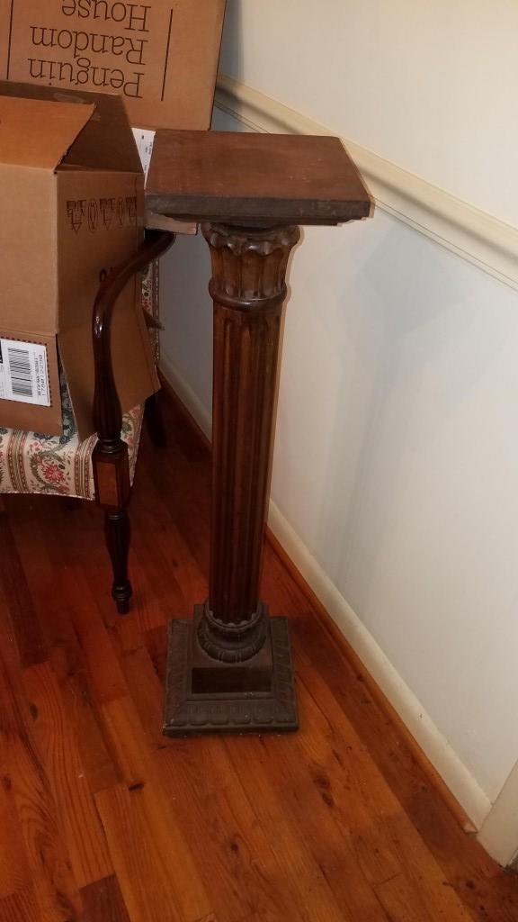 Antique Column Plant Stand